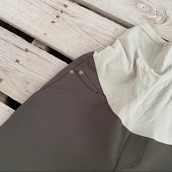 A Pea in the pod green/cream jeans maternity XS - Picture 6 of 6